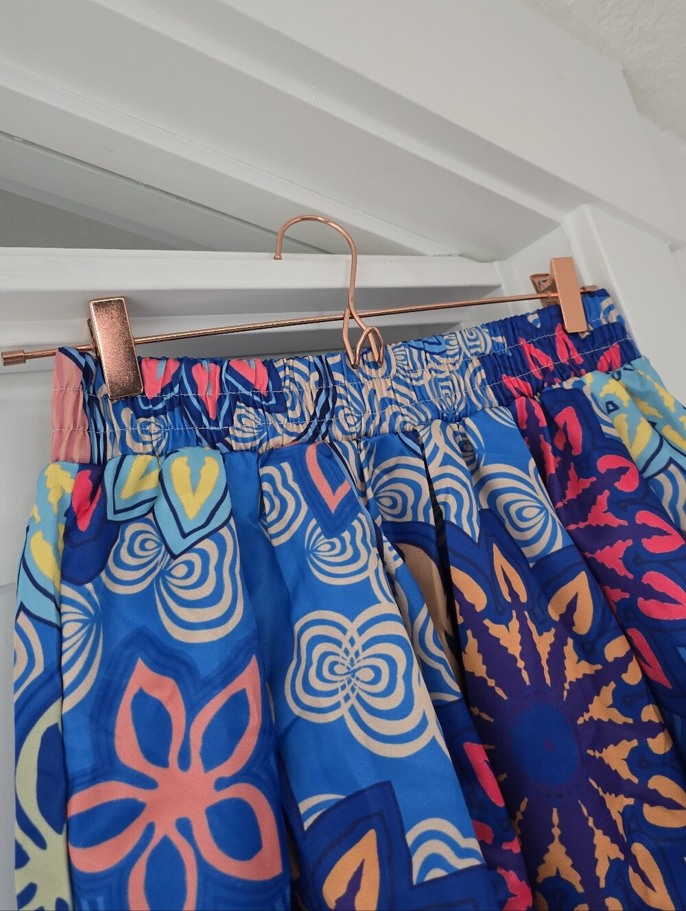 Boutique Eccentric Floral Midi Maxi Skirt in Blue - Picture 7 of 11